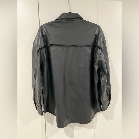 ZARA faux leather overshirt - Picture 5 of 6